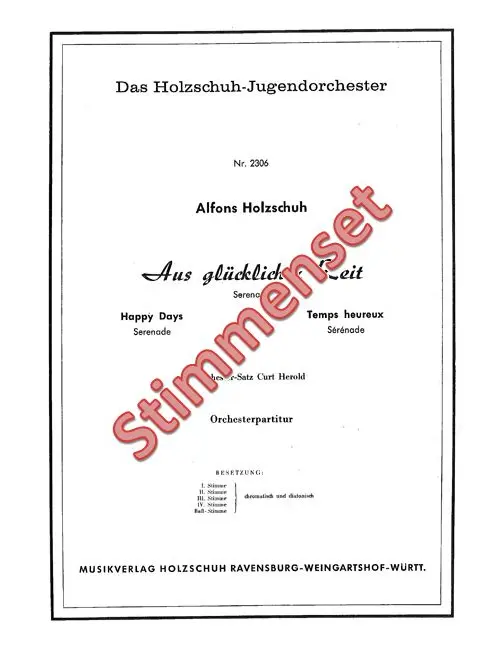 Aus glücklicher Zeit